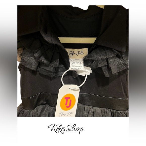 Taylor Joelle Gothic Gown in Tulle 3 Childrens. Wednesday Halloween Cost… - Picture 10 of 11